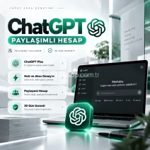 ChatGPT Plus | 30 Gün Garantili | Paylaşımlı Hesap |