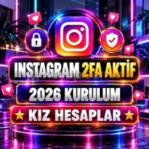 ⭐İNSTAGRAM 2FA AKTİF KAPANMAYAN KIZ HESAPLARI⚡