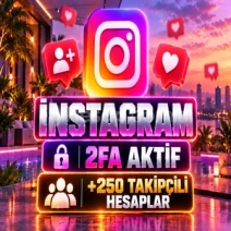 ⭐+250 TAKİPÇİLİ 2FA AKTİF İNSTAGRAM HESAP⭐