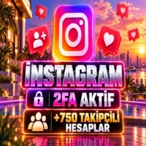 ⭐+750 TAKİPÇİLİ 2FA AKTİF İNSTAGRAM HESAP⭐