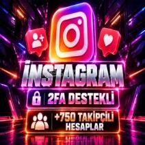 ⭐2FA AKTİF⭐ İNSTAGRAM +750 TAKİPÇİLİ HESAP⭐