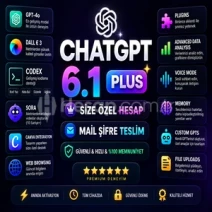 ⚡1 AY ChatGPT PLUS 6.1 - KİŞİSEL HESAP - SİZE ÖZEL