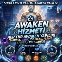 ⭐AWAKEND RAİD HİZMETİ HER TÜR RAİD SOLOLANIR⭐