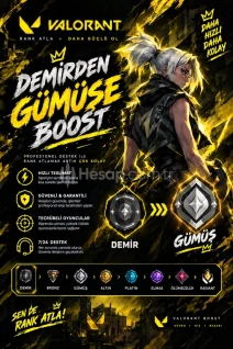ELO BOOST İLK 5 SİPARİŞ İNDİRİMLİ DEMİRDEN GÜMÜŞE BOOST