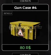 Criminality Gun Case 4 x1 Gamepass Gift
