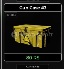 Criminality Gun Case 3 x1 Gamepass Gift