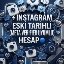⚡INSTAGRAM ESKİ TARİHLİ (META VERIFIED UYUMLU) HESAP🔵