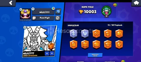 10K Brawl Stars Başlangıç Hesabı | Xyroo Güvencesi İle.