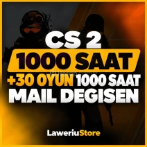 ⭐(TR) 1000+ SAAT | 30+ OYUN +1000 | İLK MAİLLİ CS HESAP