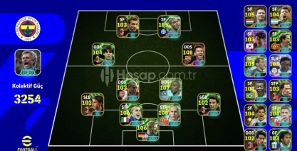 Efootbal pes Mobil 3254 kolektif güç hesap
