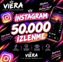 Instagram 50.000 İzlenme 🚀 | VİERA Sosyal Medya Hizmet