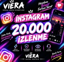 Instagram 20.000 İzlenme 🚀 | VİERA Sosyal Medya Hizmet