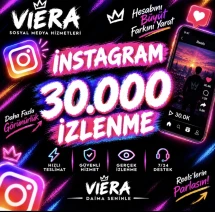 Instagram 30.000 İzlenme 🚀 | VİERA Sosyal Medya Hizmet