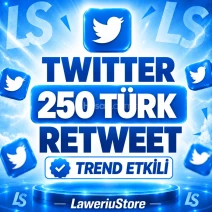 💎(TREND ETKİLİ) TWİTTER 250 TÜRK RETWEET💎