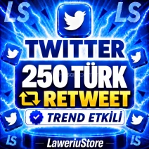 💎(TREND ETKİLİ) TWİTTER 250 TÜRK RETWEET💎