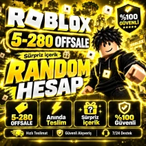 👑 5-280 OFFSALE⚡ ROBLOX RANDOM HESAP 👑