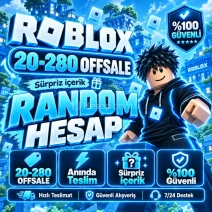 👑 20-280 OFFSALE⚡ ROBLOX RANDOM HESAP 👑