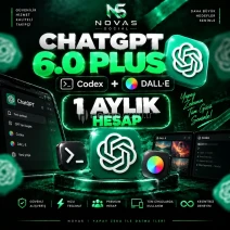 ⚡30 GÜN CHATGPT 6.0 PLUS + Codex + Dall-E|- NOVASSOCİAL