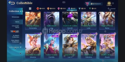 MOBILE LEGENDS LEGEND DEĞERLİ HESAP
