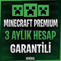 3 AYLIK MINECRAFT PREMIUM HESAP - TAM GARANTİLİ