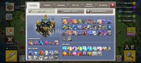 TH17⚡COC HESABI 3000 Taş 5 İşçi Kaçmaz