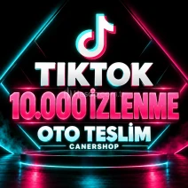 TikTok 10.000 İzlenme | 🛡 30 GÜN GARANTİLİ