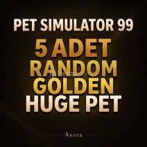 ⭐ | 5x Random Golden Huge Pet | Pet Simulator 99 PS99