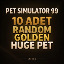 ⭐ | 10x Random Golden Huge Pet | Pet Simulator 99 PS99