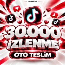 TikTok 30.000 İzlenme | 🛡 30 GÜN GARANTİLİ