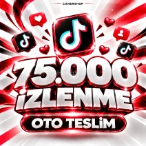 TikTok 75.000 İzlenme | 🛡 30 GÜN GARANTİLİ