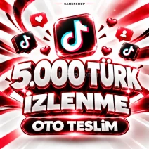 TikTok 5.000 Türk İzlenme | 🛡 30 GÜN GARANTİLİ
