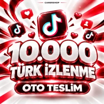 TikTok 10.000 Türk İzlenme | 🛡 30 GÜN GARANTİLİ