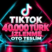 TikTok 40.000 Türk İzlenme | 🛡 30 GÜN GARANTİLİ