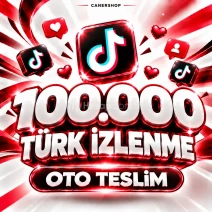 TikTok 100.000 Türk İzlenme | 🛡 30 GÜN GARANTİLİ