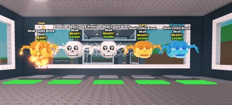 SAB - 5X SKULL LUCKY BLOCK SİTEDE TEK