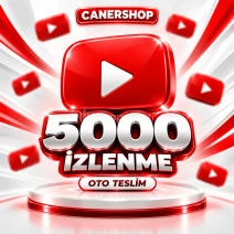 YouTube 5.000 İzlenme | 🛡 365 GÜN GARANTİLİ