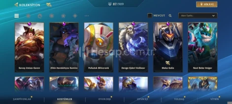 Wild rift kristal gül ezrael dolu hesap