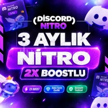⭐3 AYLIK NİTRO 2X BOOST⭐GARANTİLİ⭐