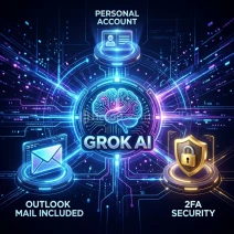 GROK AI KİŞİSEL HESAP | OUTLOOK MAİL DAHİL + 2FA