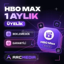 HBO Max 1 Aylık Hesap | 4K UHD | Kişiye Özel Profil