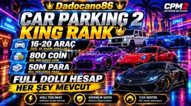 CAR PARKİNG MULTİPLAYER KİNG RANK RANDOM HESAP