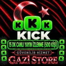 ⭐KİCK 15 DK  CANLI YAYIN İZLEYİCİ (500 KİŞİ)GARANTİLİ⭐