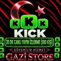 ⭐KİCK 30 DK  CANLI YAYIN İZLEYİCİ (500 KİŞİ)GARANTİLİ⭐