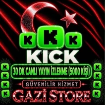 ⭐KİCK 30 DK  CANLI YAYIN İZLEYİCİ (5000 KİŞİ)GARANTİLİ⭐