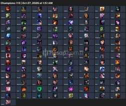 ⭐ TR 176 Level | 113 Şampiyon | 95 Skin | UNRANKED ⭐