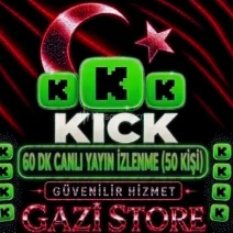⭐KİCK 60 DK  CANLI YAYIN İZLEYİCİ (50 KİŞİ)GARANTİLİ⭐