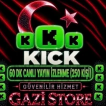 ⭐KİCK 60 DK  CANLI YAYIN İZLEYİCİ (250 KİŞİ)GARANTİLİ⭐