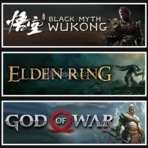 3lü Set Black Myth Wukong+Elden Ring+God Of War 2018