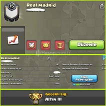|  REAL MADRİD  | ⚡ |  15 SEVİYE  |