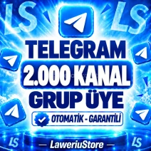 💎(GARANTİLİ) TELEGRAM 2000 KANAL-GRUP ÜYESİ